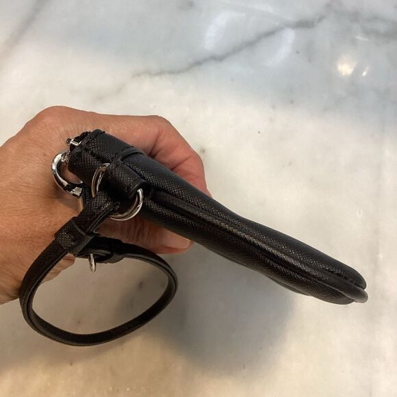 Karl Lagerfeld Leather Pouch Wristlet NWOT - Picture 5 of 10